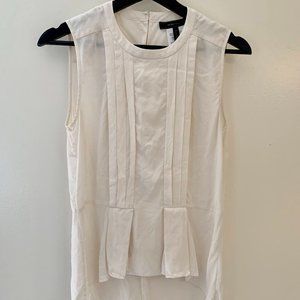 BCBG, Size XS, Cream Silk Blouse